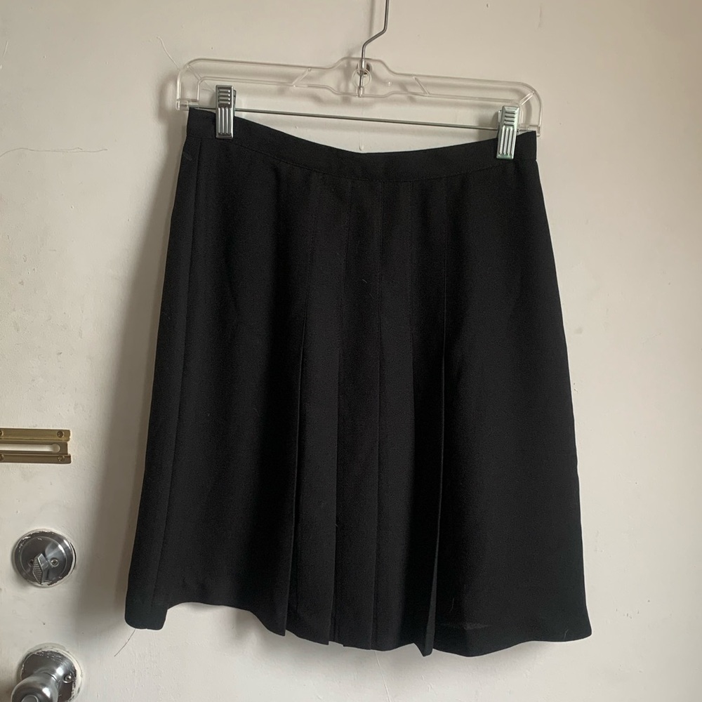 Pleated mini skirt
